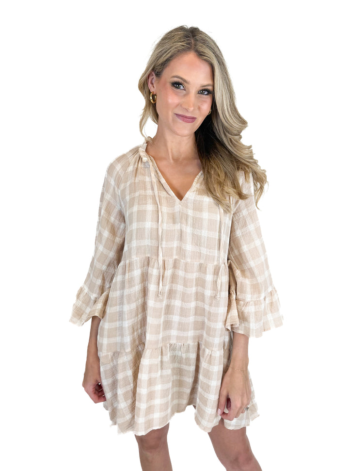 Show Me Your Mumu Checked Mini Dress NWT (XS)