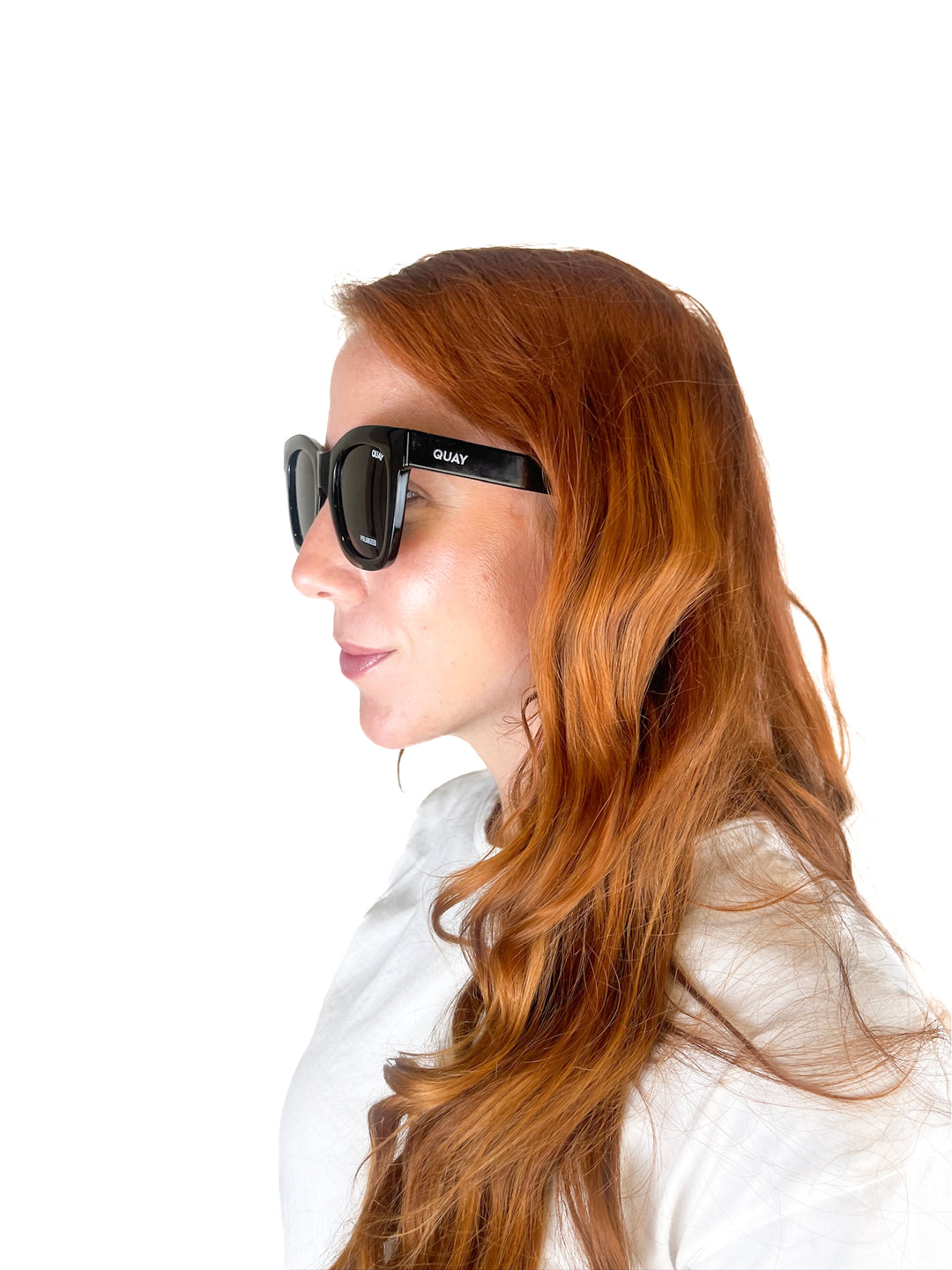 Quay Black Wayfarer Style Sunglasses NWT (retail $85)