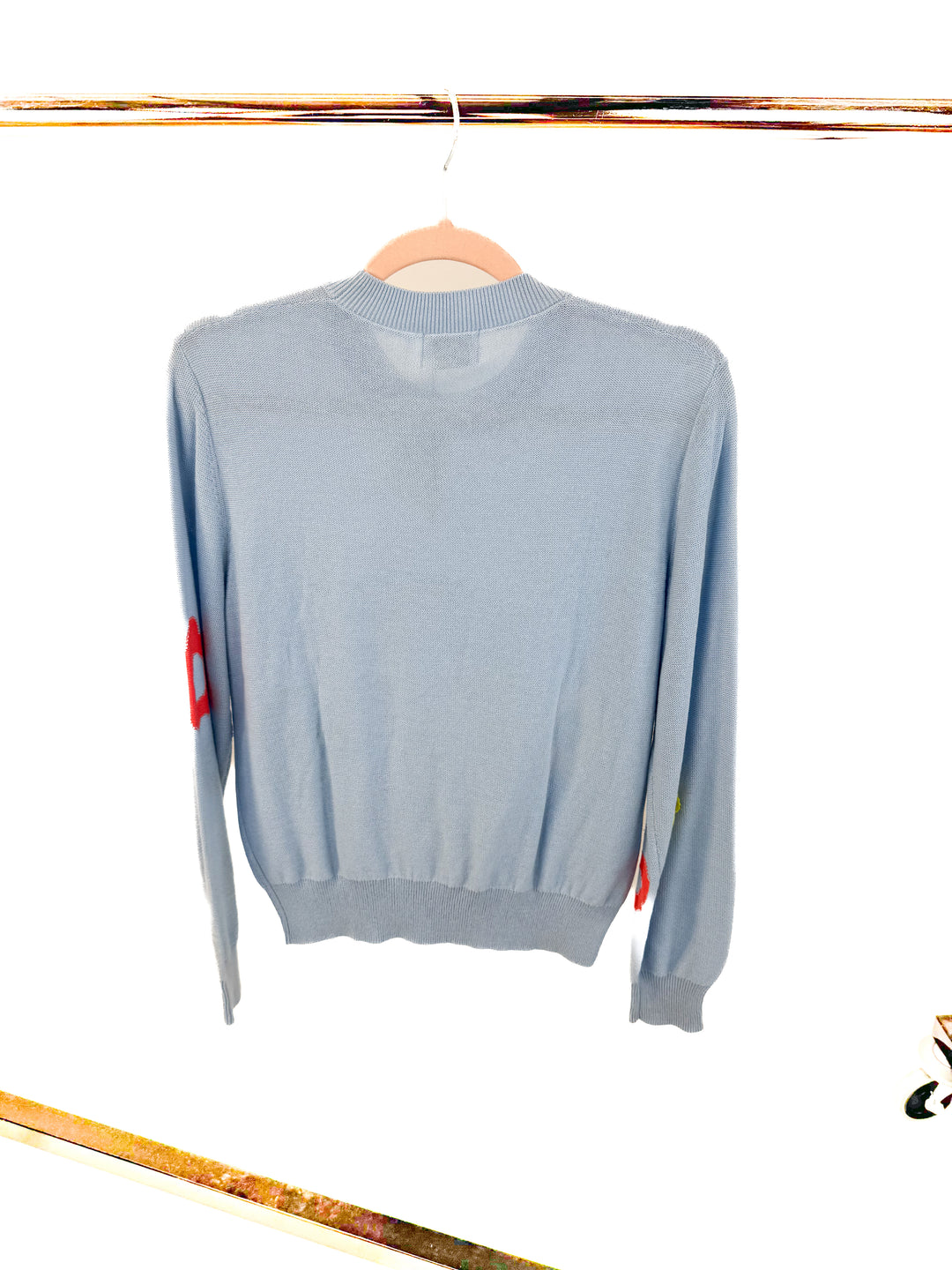 27 miles blue floral sweater NWT (xs; retail $295)