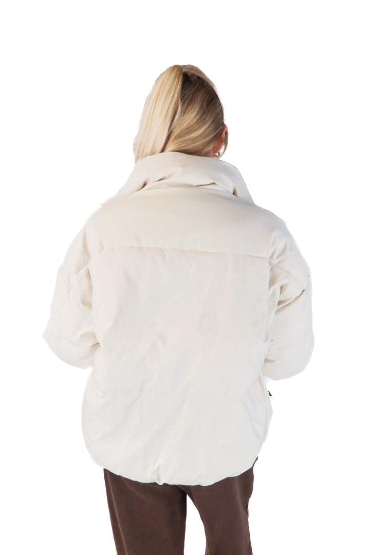 merokeety cream puffer jacket (S; retail $71)