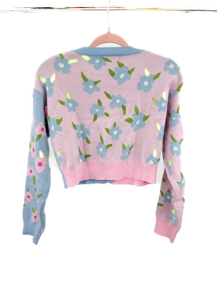 Cider floral cardigan with pearl details NWT (M)