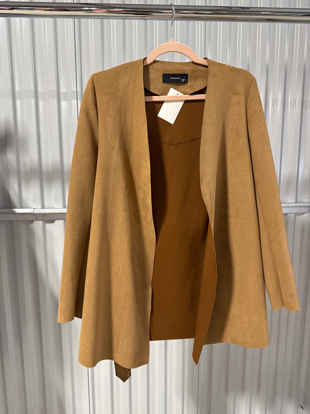 SOLD: Reserved brown suede jacket (6; retail $175)
