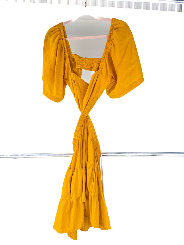 free people marigold cut out dress (m*;retail $78)