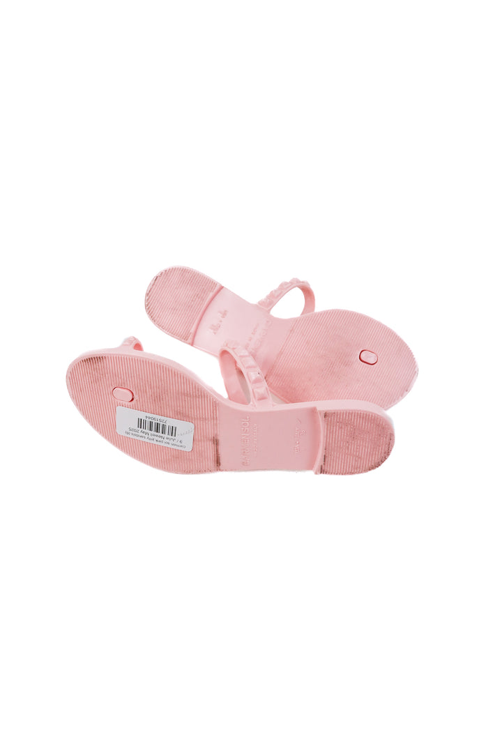 carmen sol pink jelly sandals (6; retail $137.99)
