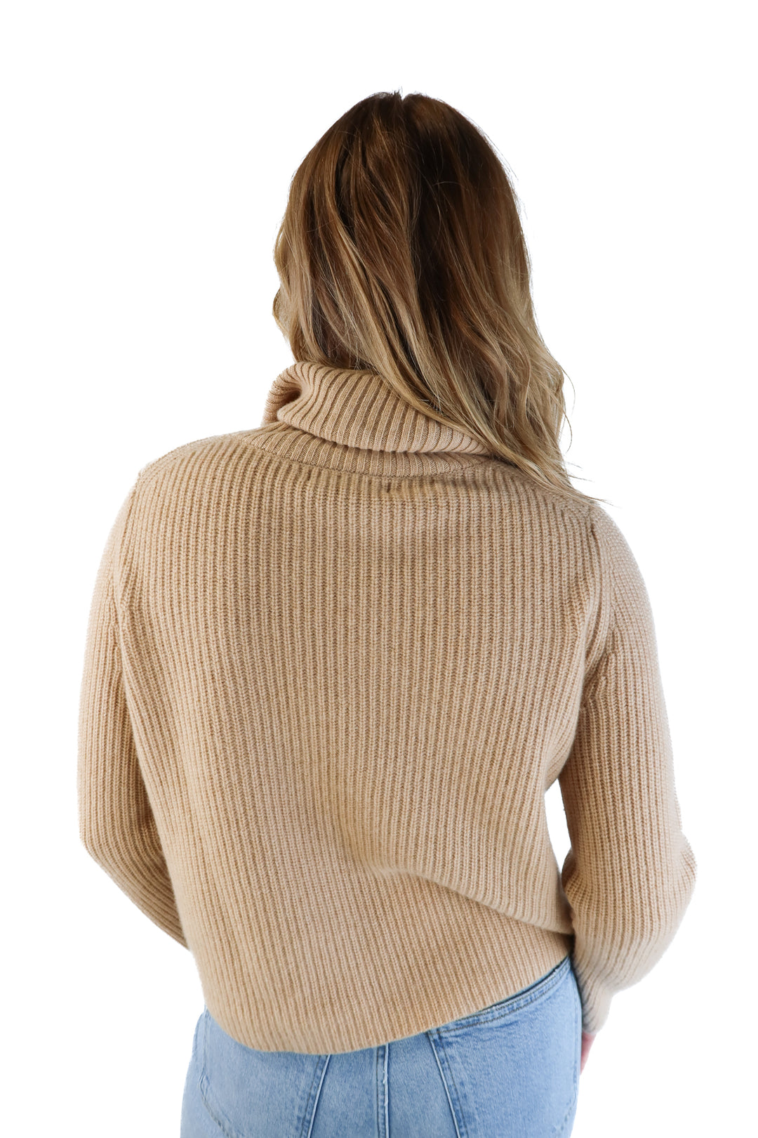 Banana republic tan turtleneck sweater NWT (s; retails for $240)