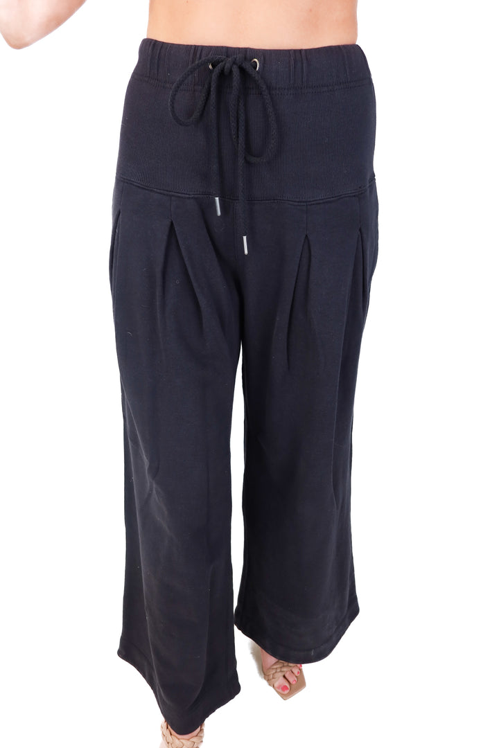 free people movement black sweatpants (xs; retail $108)