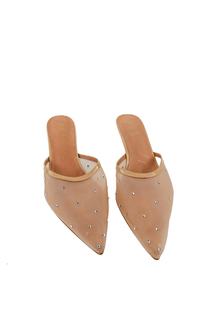 raye mesh/rhinestone heels (9.5)