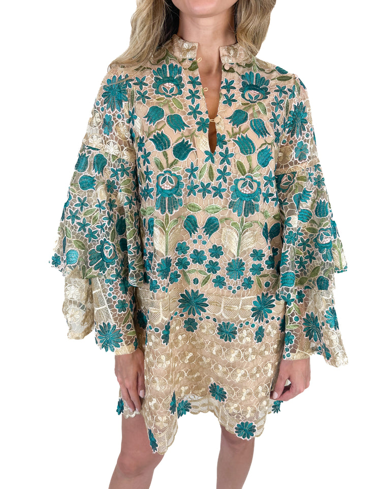 Buddy Love Floral Embroidered Mini Dress NWT (XS)