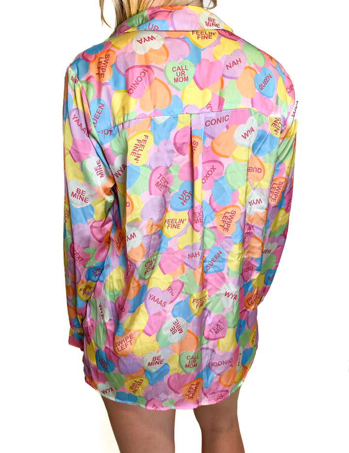 Show Me Your Mumu Conversation Hearts Pajamas (XS)