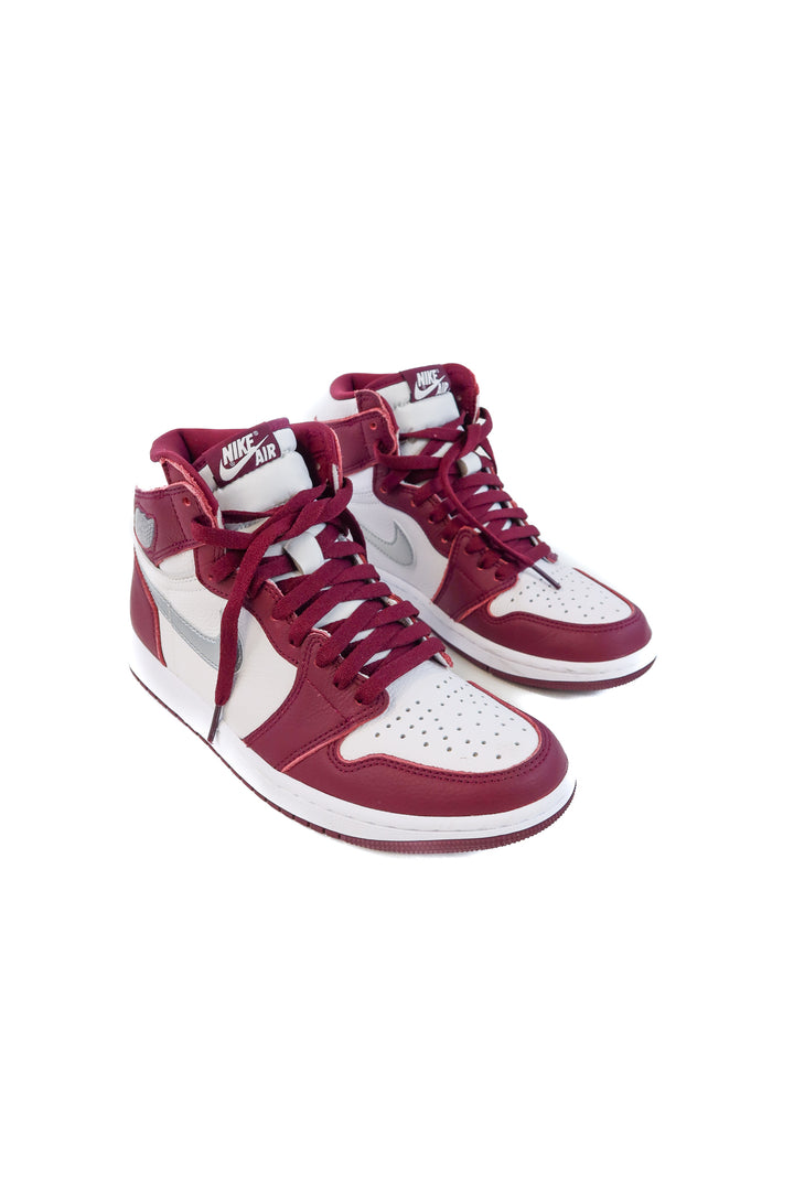 Nike air Jordon maroon/white/silver sneakers NWOT (mens 7; retail $125)