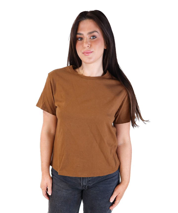 Nuuds brown short sleeve tee (s; retail $68)