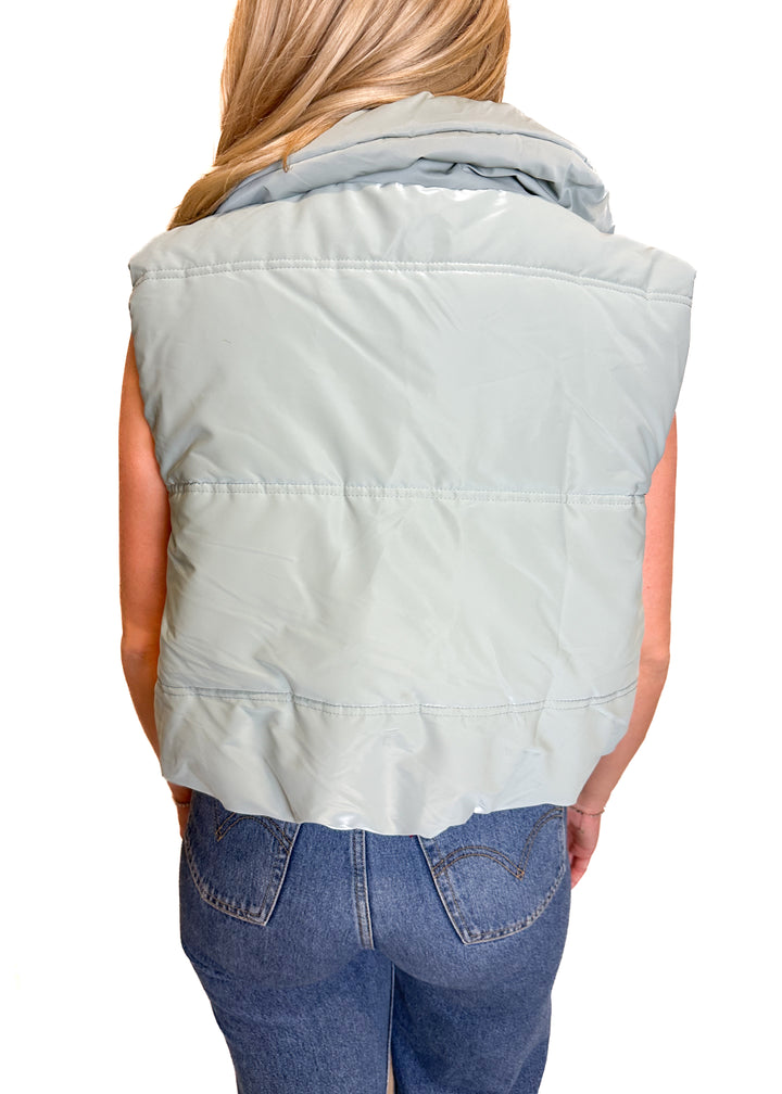 Wild Fable Sage Puffer Vest (M)