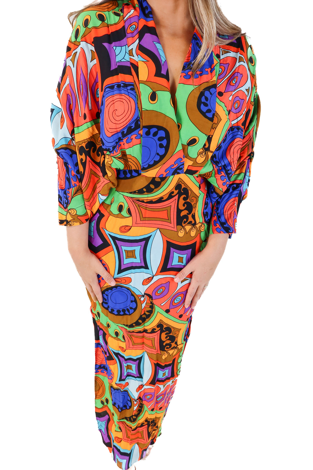 S/W/F Plunge Dress NWT (M; retail $369)