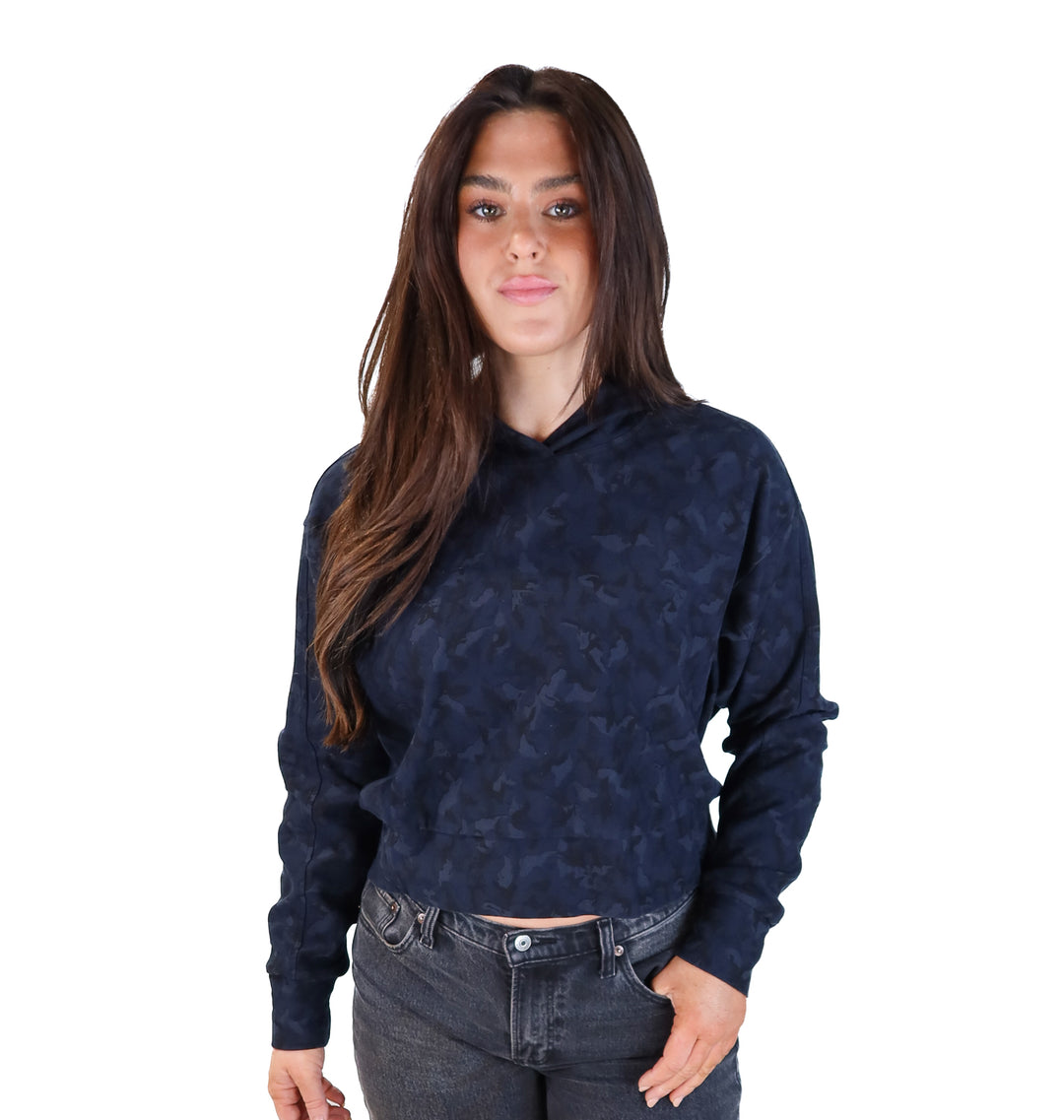 Athleta navy camo hoodie (m; retail $69.90)