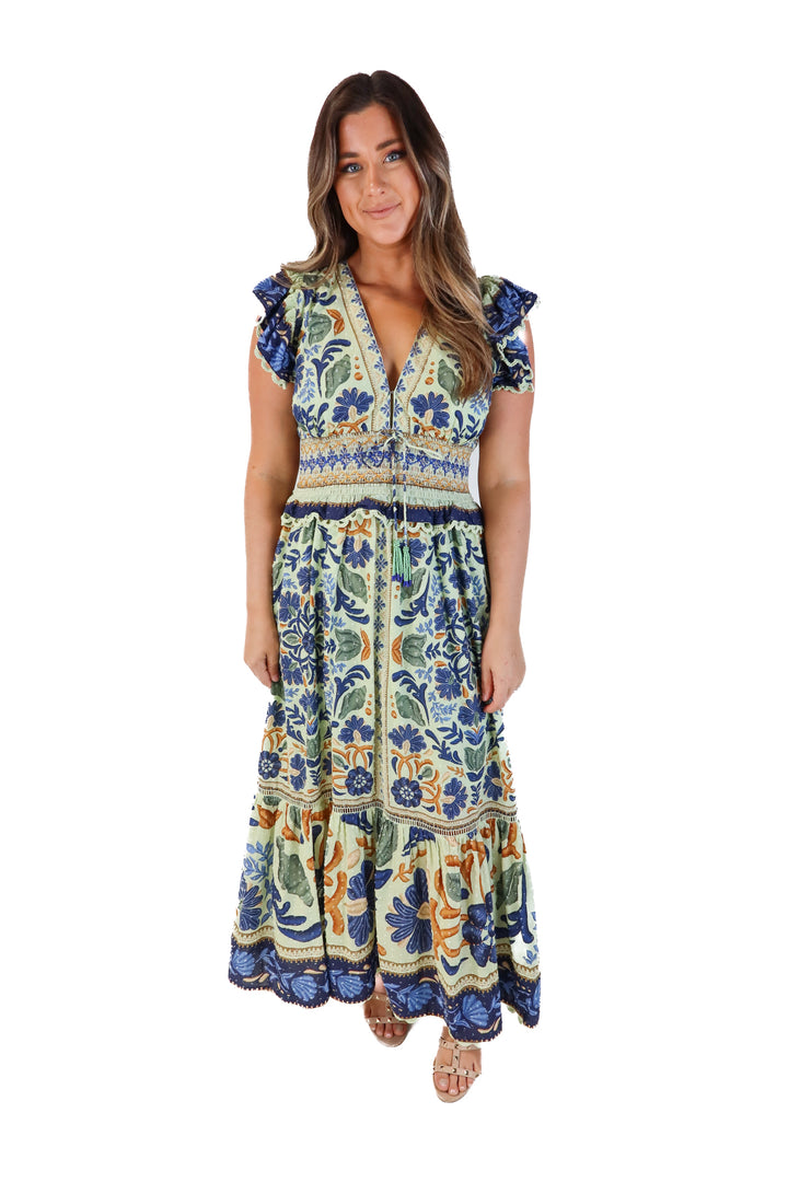 Farm Rio Floral Midi Dress (M; retails for $290)