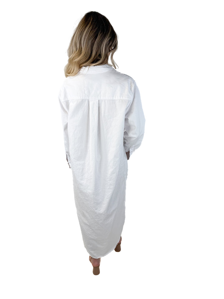 SOLD: Frank & Eileen Rory Maxi Shirt Dress (M; retail $328)