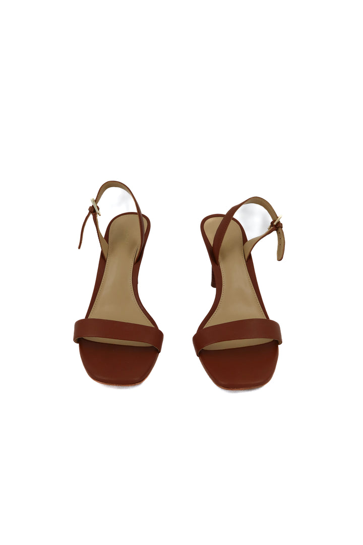michael kors brown sling back sandals (7.5; retail $79)