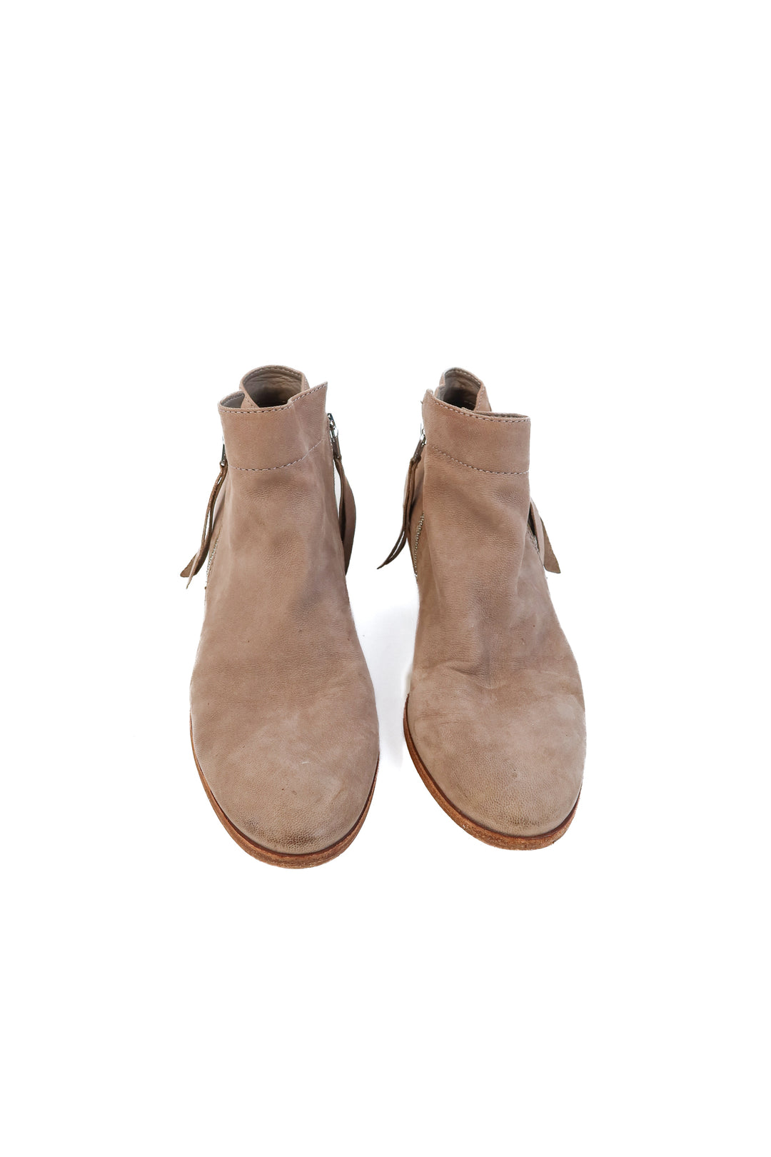 Sam Edelman taupe leather booties (7.5)