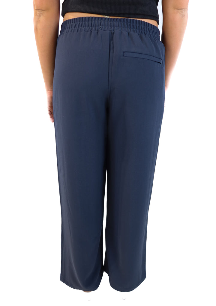 Abercrombie & Fitch navy double stripe pant (m; retail $79.90)