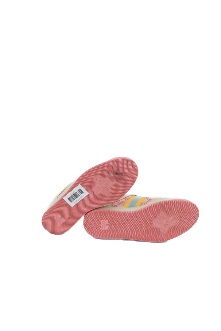 gucci monogram pink sneaker (39/ US8.5-9; retails $1,160)