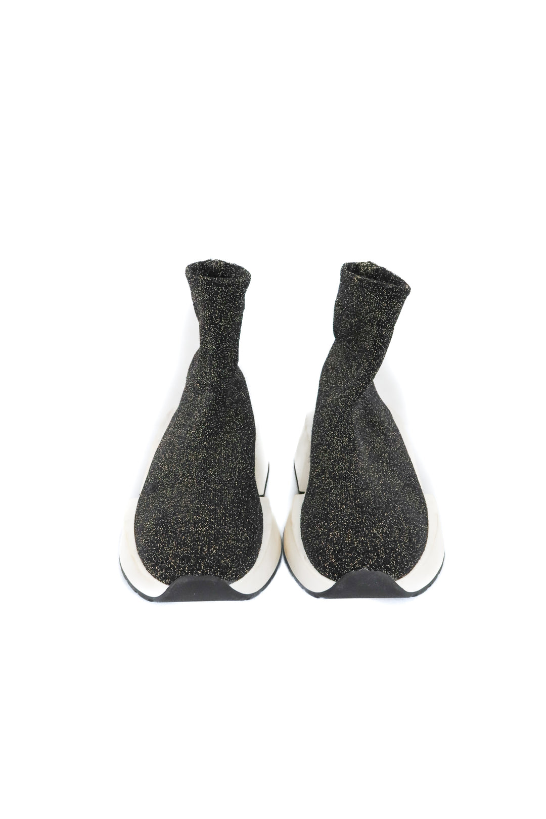 maison margiela black sparkly sock shoes (6; retail $950)