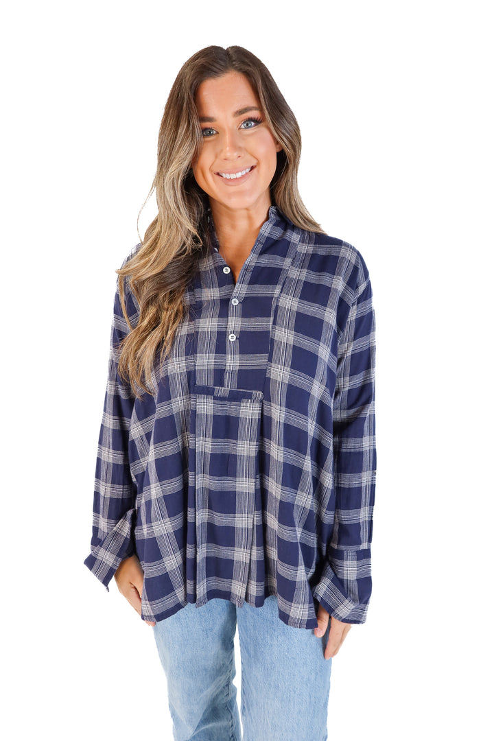 Domi Plaid Top (M)