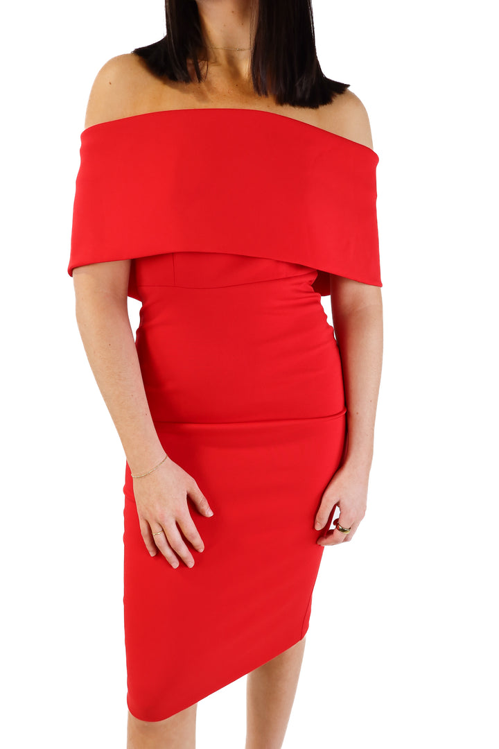 Karlie Strapless Red Dress NWT (M; retail $198)