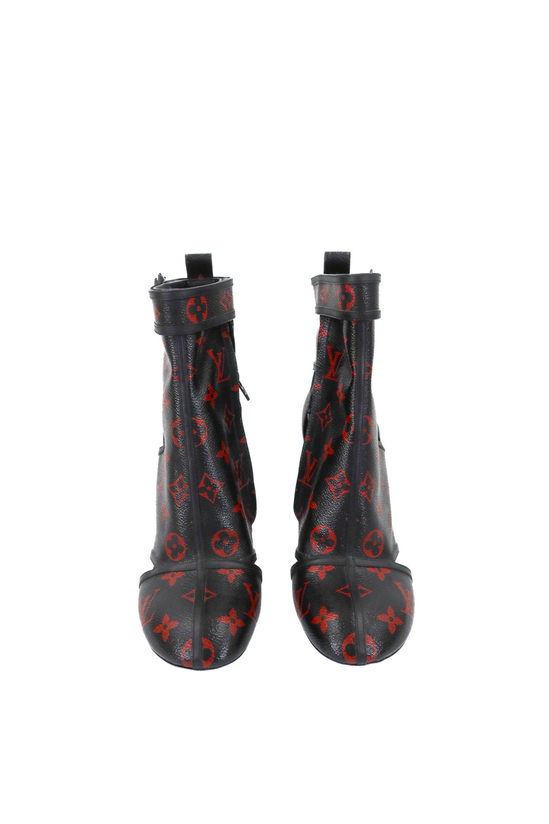 louis vuitton leather monogram boots (38.5/ US8.5; retail $2,050)