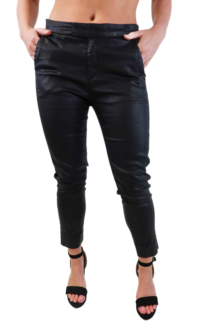 7 for all mankind faux leather pants (27; retail $248