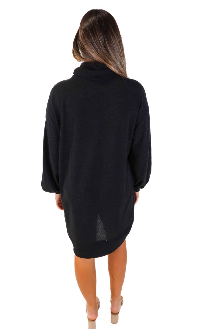 Gibson look black turtleneck sweater dress (XL; retail $99)
