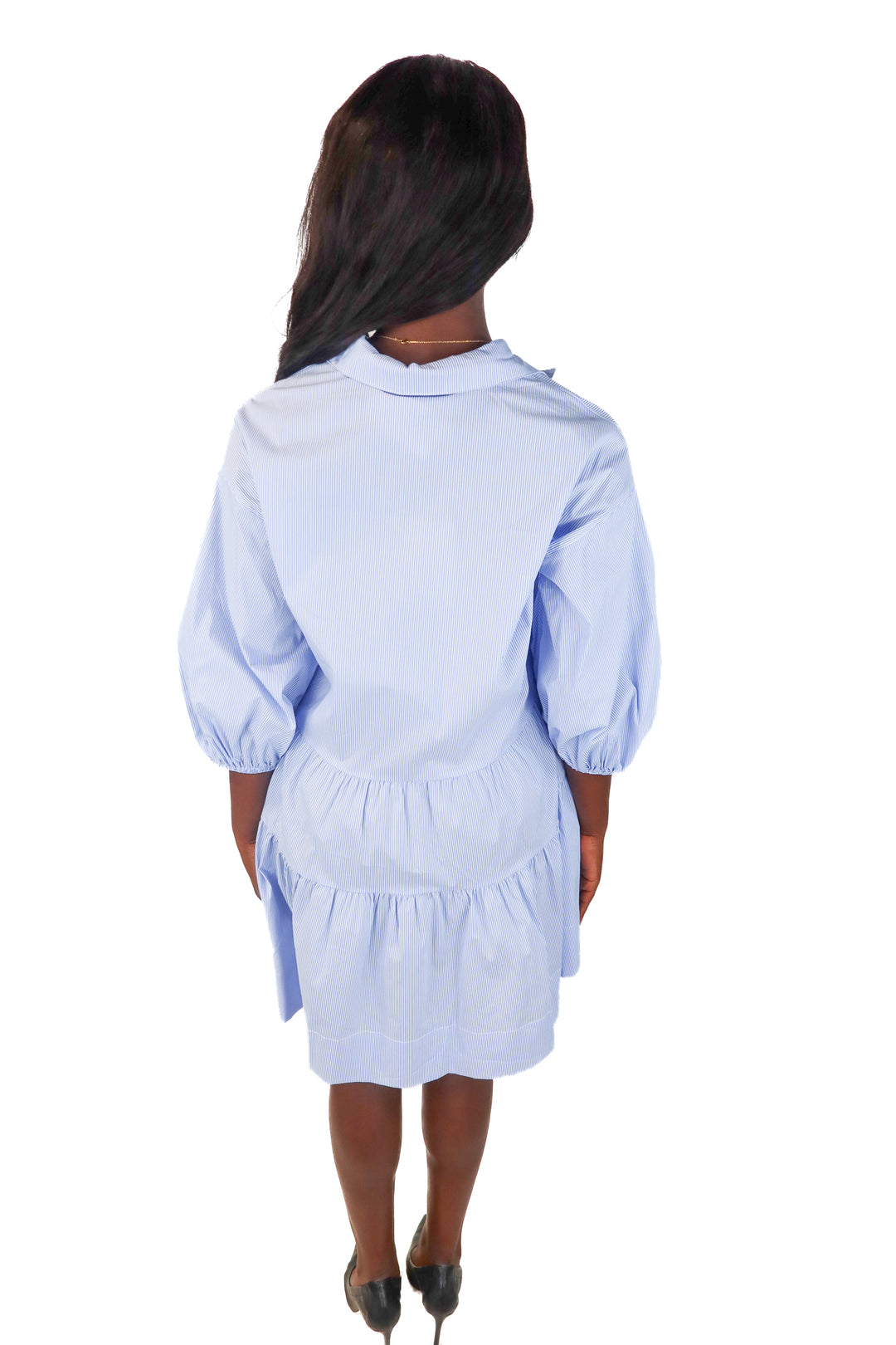 Elan blue/white striped dress NWT (xs; retail $92)