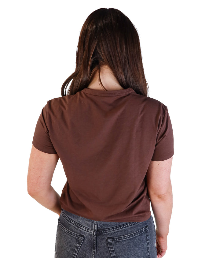 Cuts brown short sleeve tee (s; retail $52)