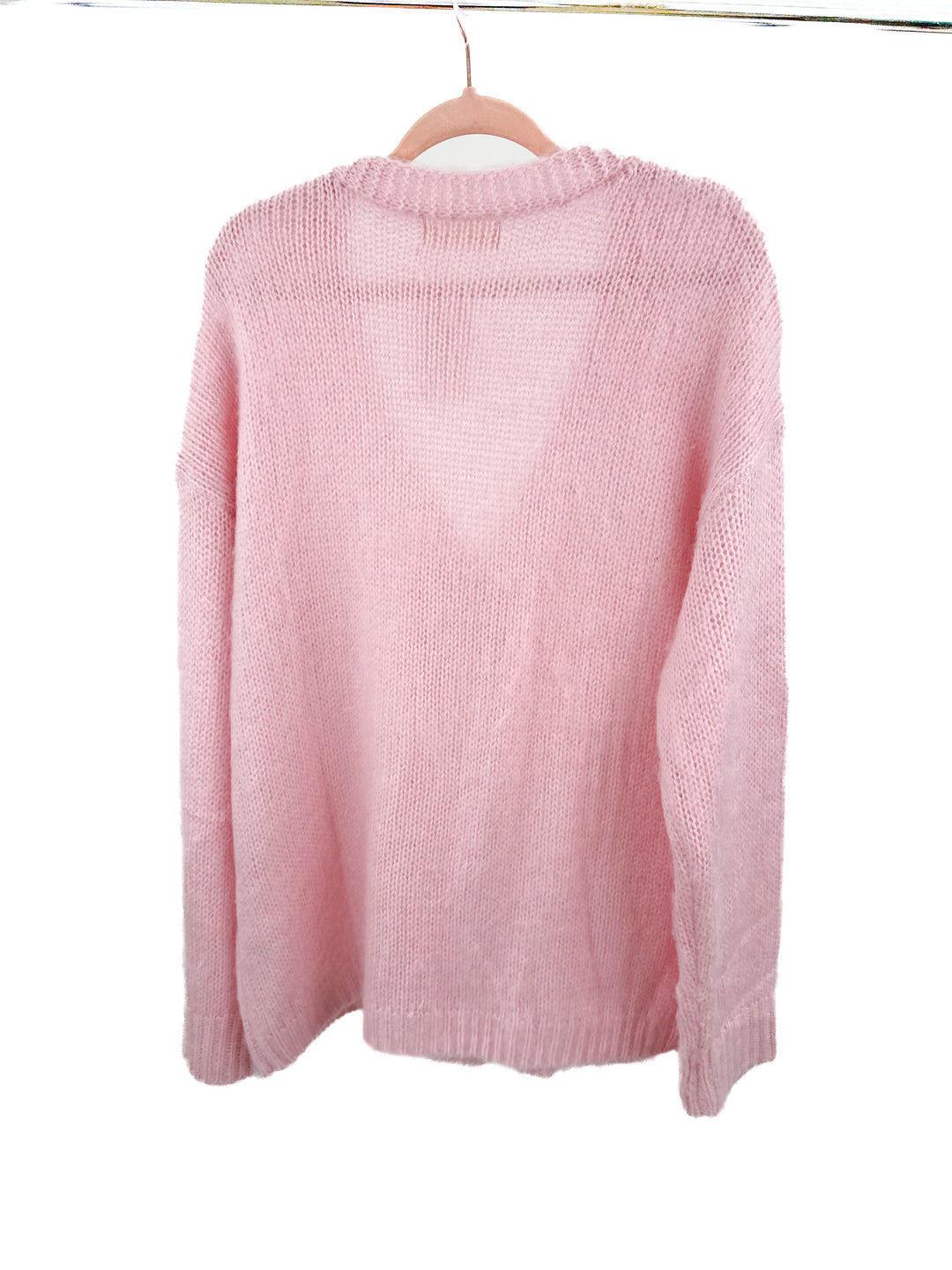 Solai the label pink cardigan (XS)