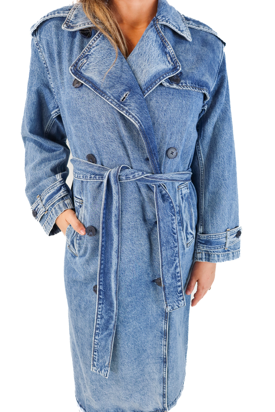 GAP denim long jacket NWT (m; retails for $168)