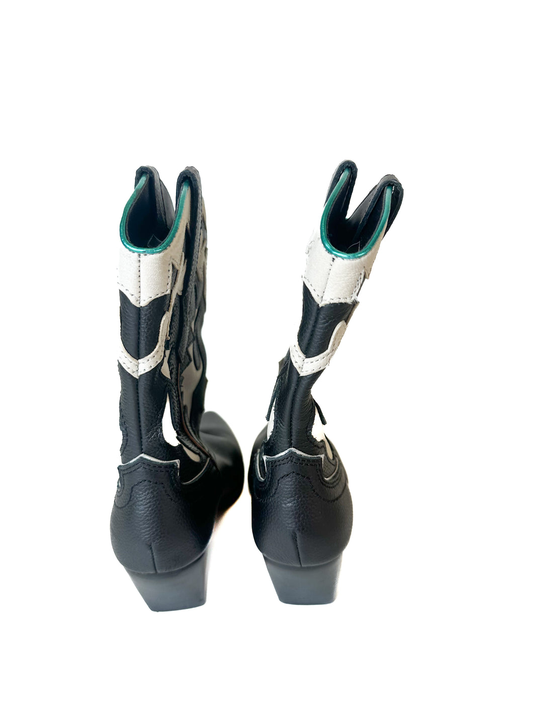Dolce Vita Black Boots with Metallic Trim (7)