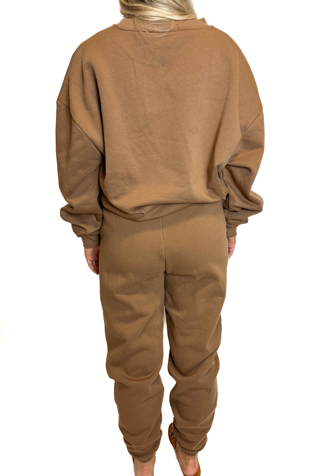 Nuuds Brown Sweatshirt and Pants Set (S)