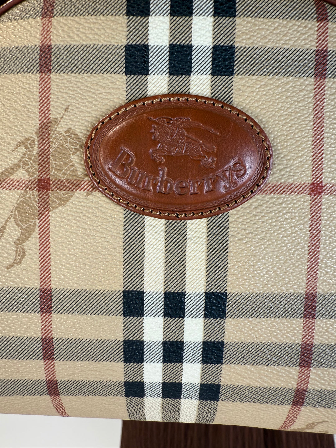 SOLD: Burberry Convertible Small Top Handle Tote (Vintage)