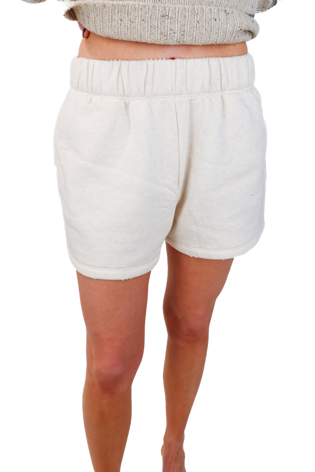 nuuds neutral lounge shorts (s; retail $68)
