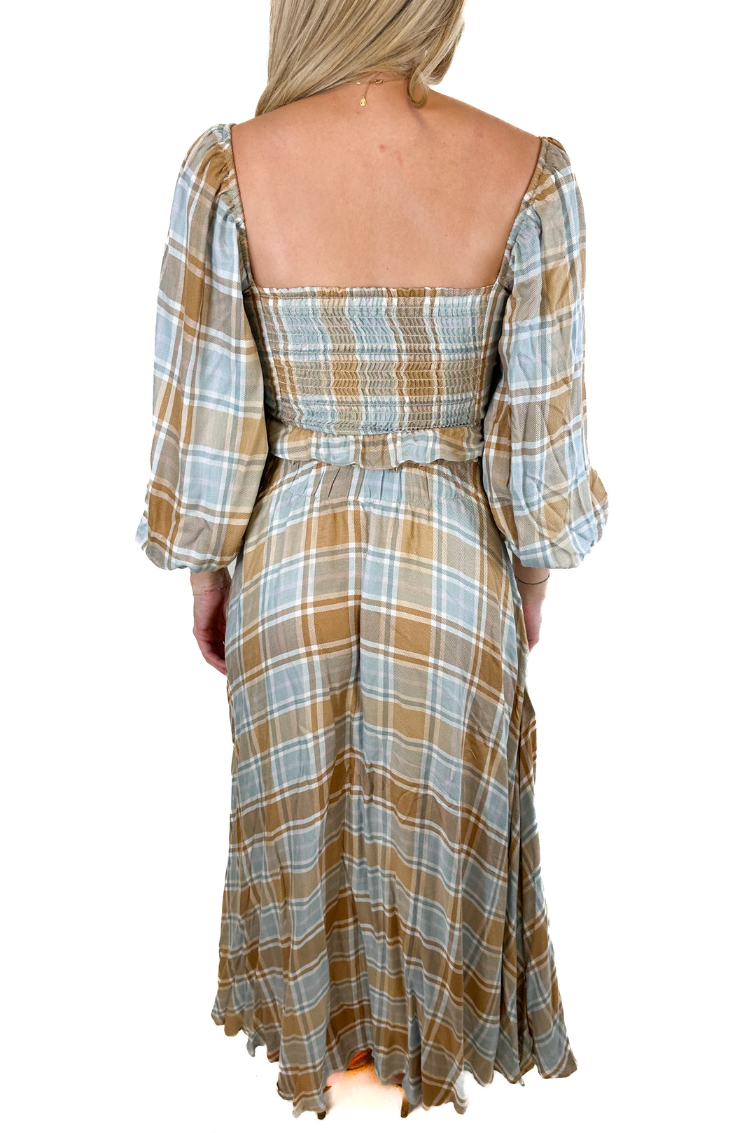 Show Me Your Mumu Plaid Top and Skirt Set (XS)