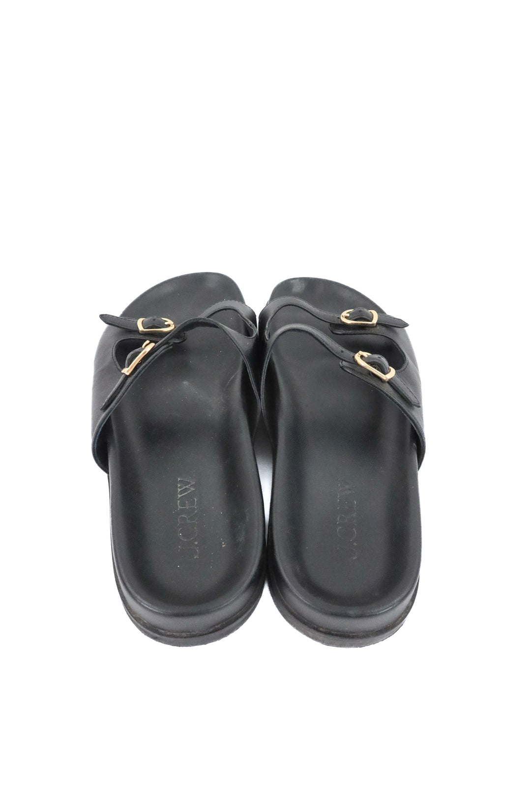 j.crew black 2 strap sandals (10)