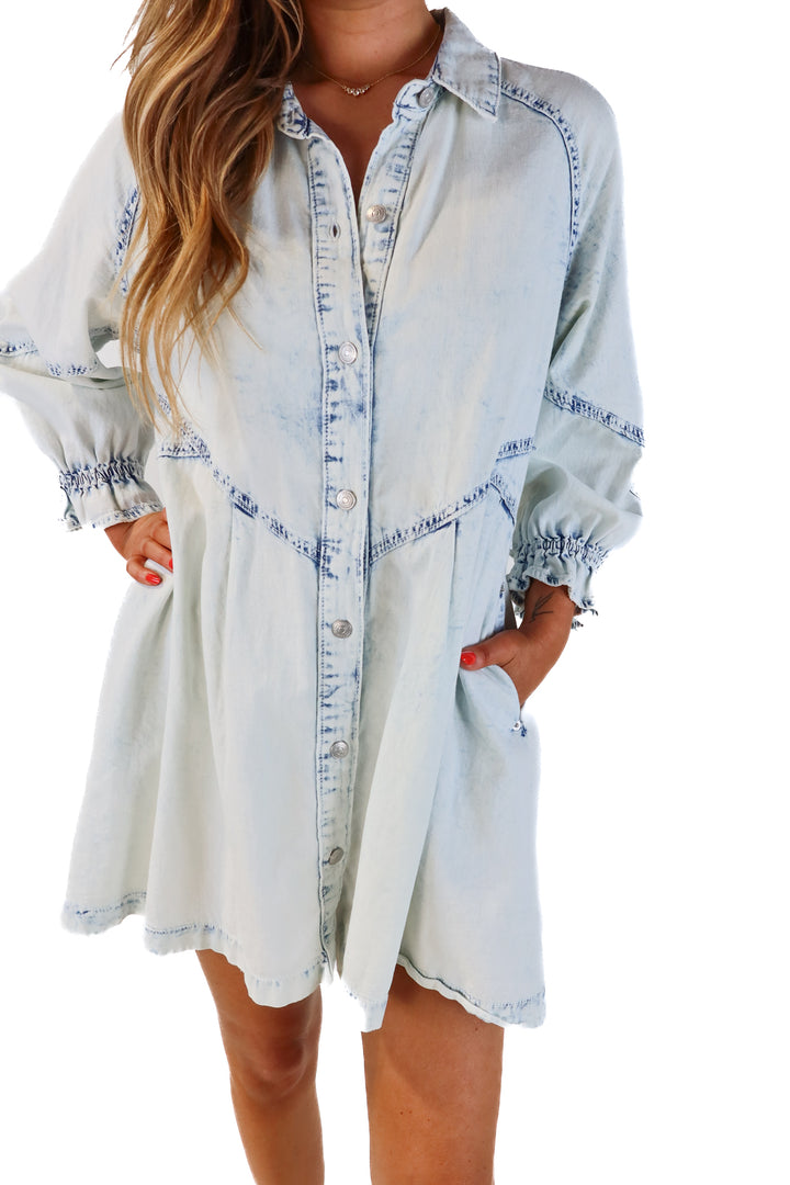 We the free denim dress (s; retail $168)