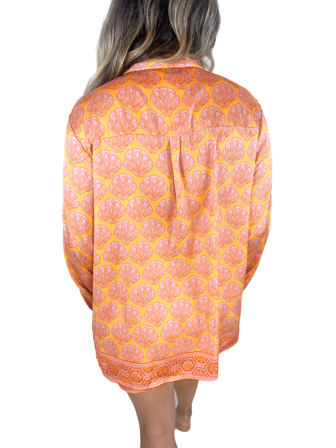Show Me Your Mumu Seashell Print Shirt and Shorts Set (L)