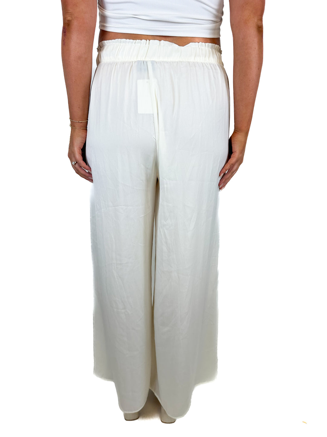Summersalt Swim Ivory Wide-Leg Pants (M)