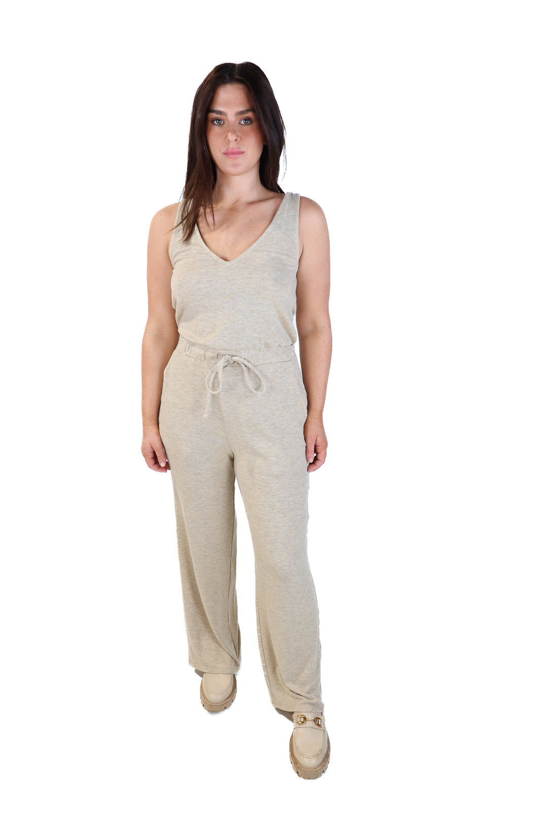 Lovers and friends tan knit jumpsuit (s; retail $158)
