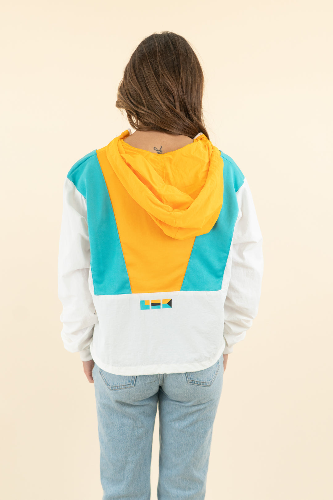 reebok x gigi hadid color break windbreaker (s; retail $99)