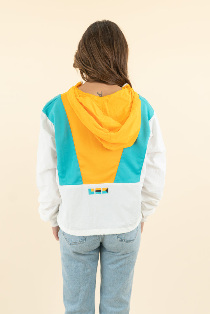reebok x gigi hadid color break windbreaker (s; retail $99)