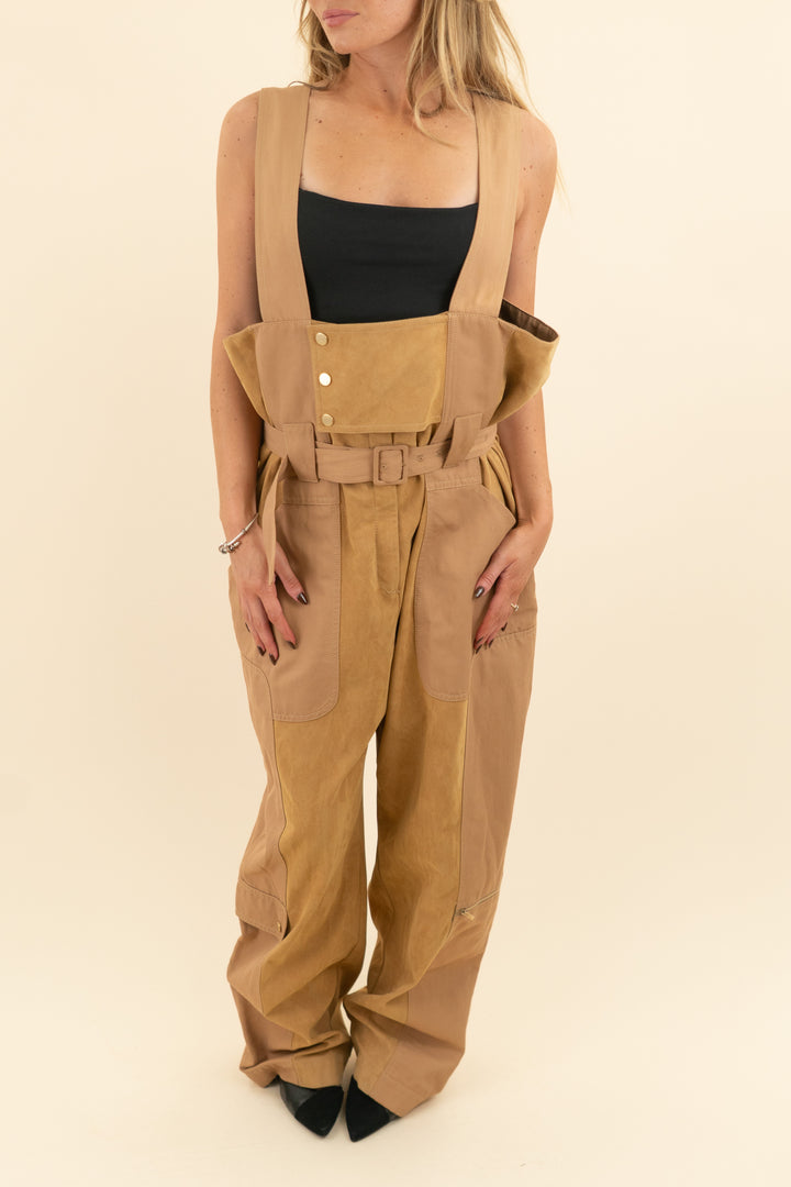 stella mccartney tan jumpsuit (IT40 / US 4; retail $1,730)