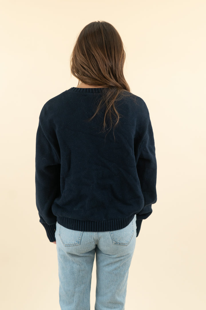 dairy boy navy american flag "db" sweater (s)