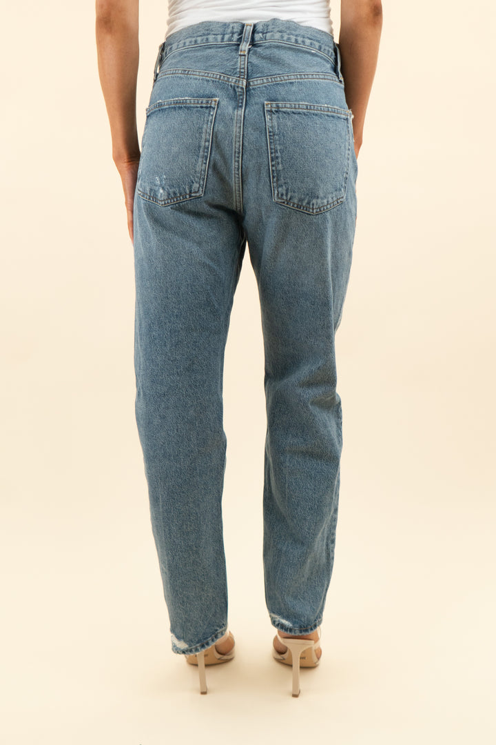 agolde medium wash wide leg jeans (27)