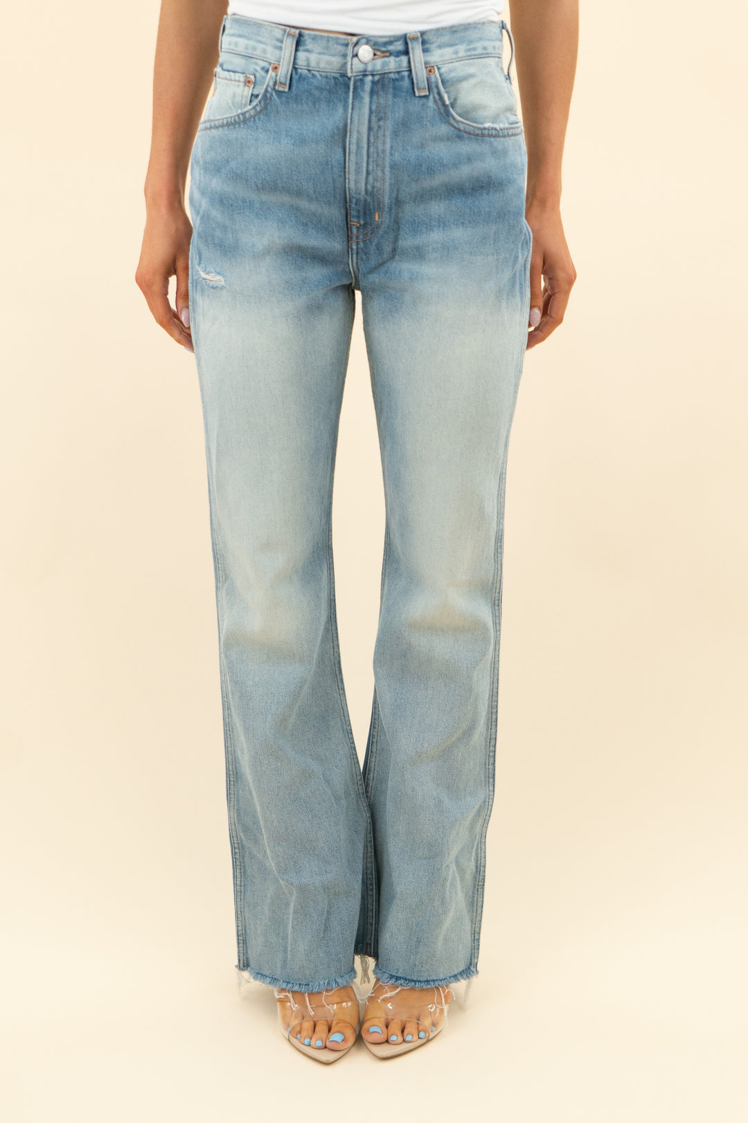 etica light wash wide leg raw hem jeans (27)